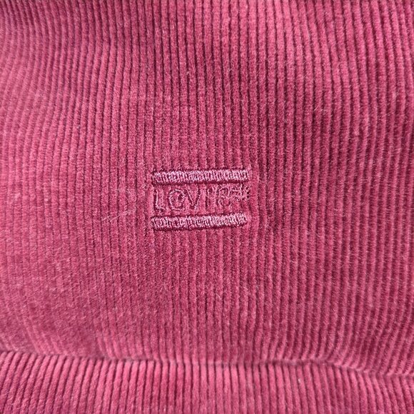 Levi’s Strauss Mens XL Corduroy Puffer Jacket Burgundy Maroon Winter - Picture 8 of 11